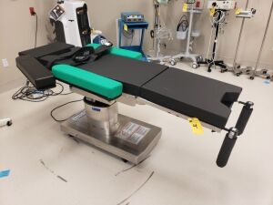 2019 Steris 4085 Surgical Table, s/n 0406419160 w/Stryker Automatic High Vacuum Pump