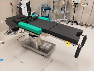 2019 Steris 4085 Surgical Table, s/n 0406419160 w/Stryker Automatic High Vacuum Pump